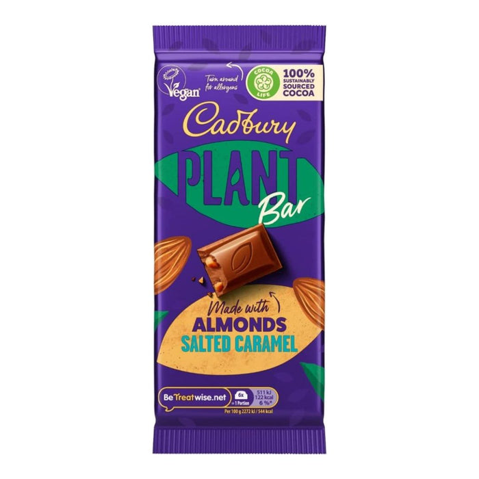 Cadbury Plant Bar Salted Caramel - 90g | British Store Online | The Great British Shop